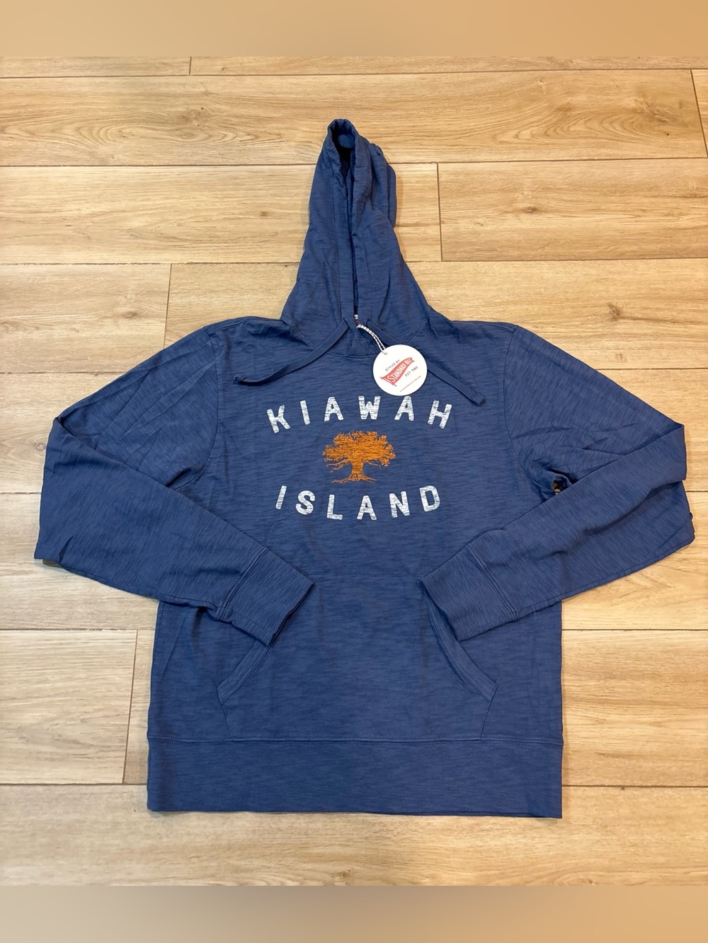 Kiawah Island Ocean Golf Course Hoodie Medium M Standard Rec Slub NWT Blue Light